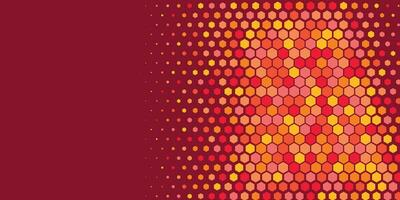 Geometric abstract Hexagon Two Color Background vector