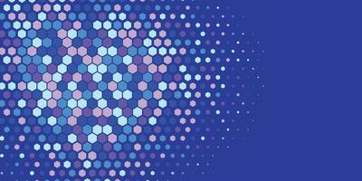 Geometric abstract Hexagon Two Color Background vector