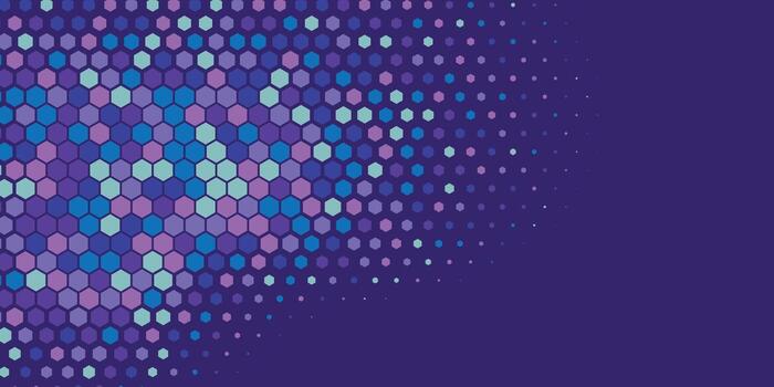 geométrico resumen hexágono dos color antecedentes vector
