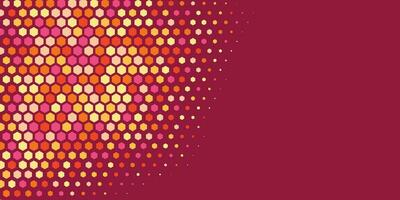 Geometric abstract Hexagon Two Color Background vector