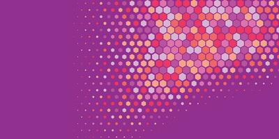 Geometric abstract Hexagon Two Color Background vector