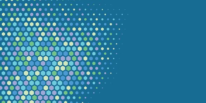 geométrico resumen hexágono dos color antecedentes vector