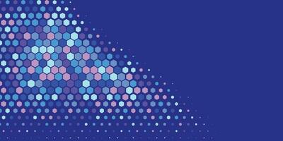 Geometric abstract Hexagon Two Color Background vector