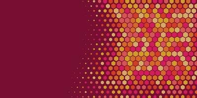 Geometric abstract Hexagon Two Color Background vector