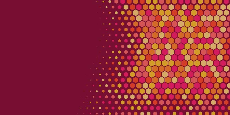 Geometric abstract Hexagon Two Color Background