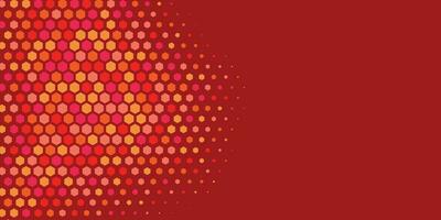 Geometric abstract Hexagon Two Color Background vector