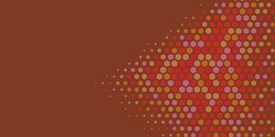 Geometric abstract Hexagon Two Color Background vector