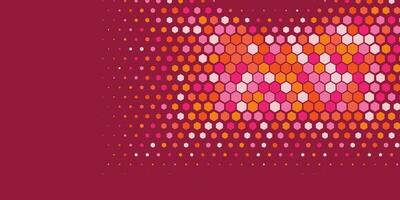 Geometric abstract Hexagon Two Color Background vector