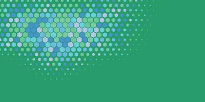 Geometric abstract Hexagon Two Color Background vector