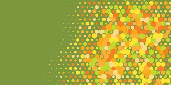 geométrico resumen hexágono dos color antecedentes vector