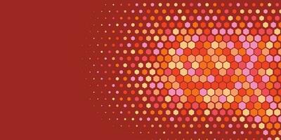 Geometric abstract Hexagon Two Color Background vector