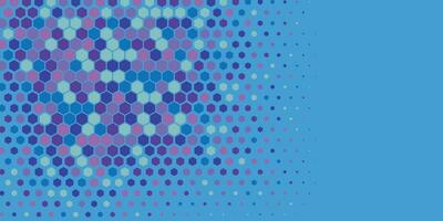 Geometric abstract Hexagon Two Color Background vector