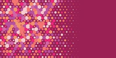 Geometric abstract Hexagon Two Color Background vector