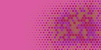 Geometric abstract Hexagon Two Color Background vector