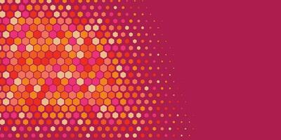 Geometric abstract Hexagon Two Color Background vector