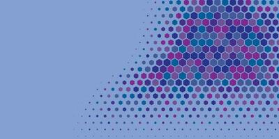 Geometric abstract Hexagon Two Color Background vector
