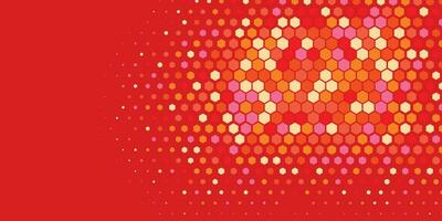 Geometric abstract Hexagon Two Color Background vector