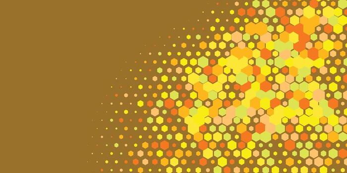 Geometric abstract Hexagon Two Color Background vector