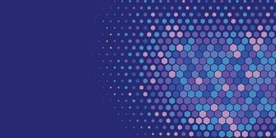 Geometric abstract Hexagon Two Color Background vector