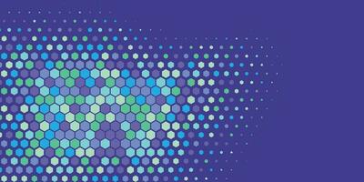 Geometric abstract Hexagon Two Color Background vector