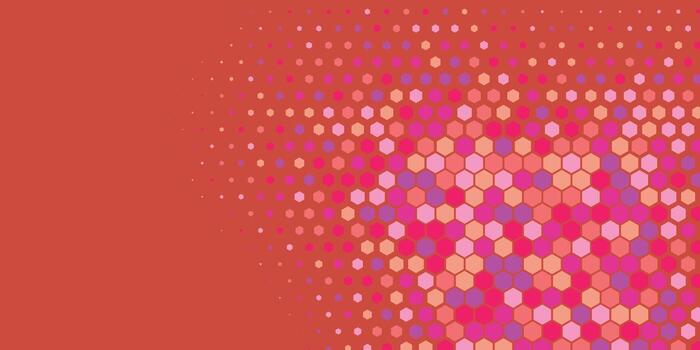 Geometric abstract Hexagon Two Color Background vector