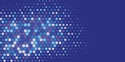 Geometric abstract Hexagon Two Color Background vector