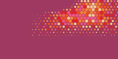 Geometric abstract Hexagon Two Color Background vector