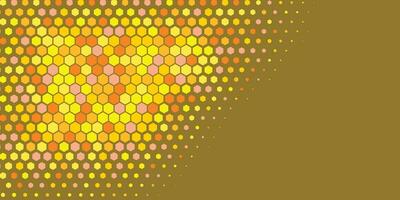 Geometric abstract Hexagon Two Color Background vector