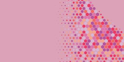 Geometric abstract Hexagon Two Color Background vector