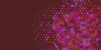 Geometric abstract Hexagon Two Color Background vector