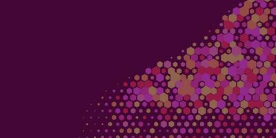 Geometric abstract Hexagon Two Color Background vector