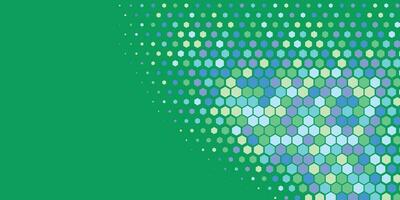 Geometric abstract Hexagon Two Color Background vector