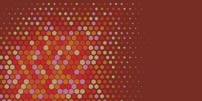 Geometric abstract Hexagon Two Color Background vector