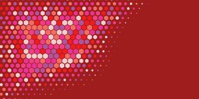 Geometric abstract Hexagon Two Color Background vector