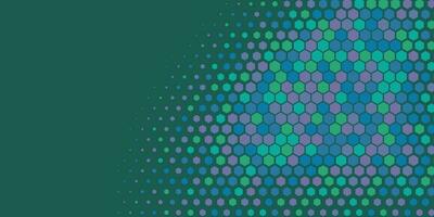 Geometric abstract Hexagon Two Color Background vector