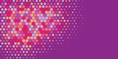 Geometric abstract Hexagon Two Color Background vector