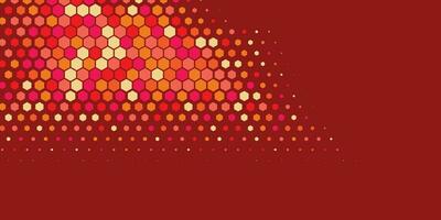 Geometric abstract Hexagon Two Color Background vector