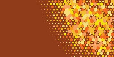 Geometric abstract Hexagon Two Color Background vector