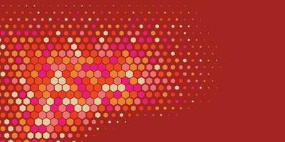 Geometric abstract Hexagon Two Color Background vector