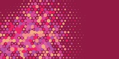 Geometric abstract Hexagon Two Color Background vector