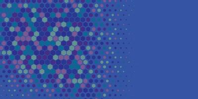 Geometric abstract Hexagon Two Color Background vector