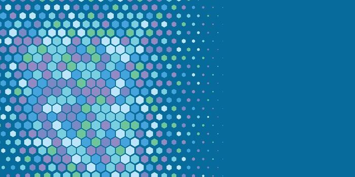 geométrico resumen hexágono dos color antecedentes vector