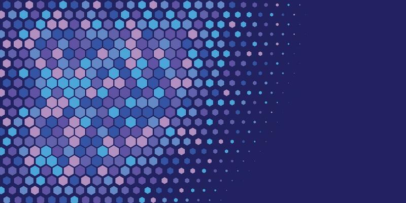 Geometric abstract Hexagon Two Color Background
