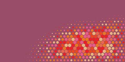 Geometric abstract Hexagon Two Color Background vector