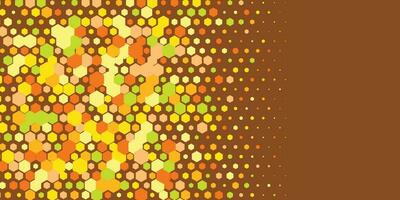 Geometric abstract Hexagon Two Color Background vector