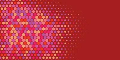 Geometric abstract Hexagon Two Color Background vector