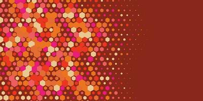 Geometric abstract Hexagon Two Color Background vector