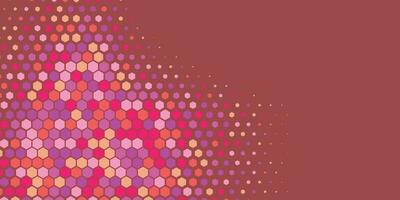 Geometric abstract Hexagon Two Color Background vector