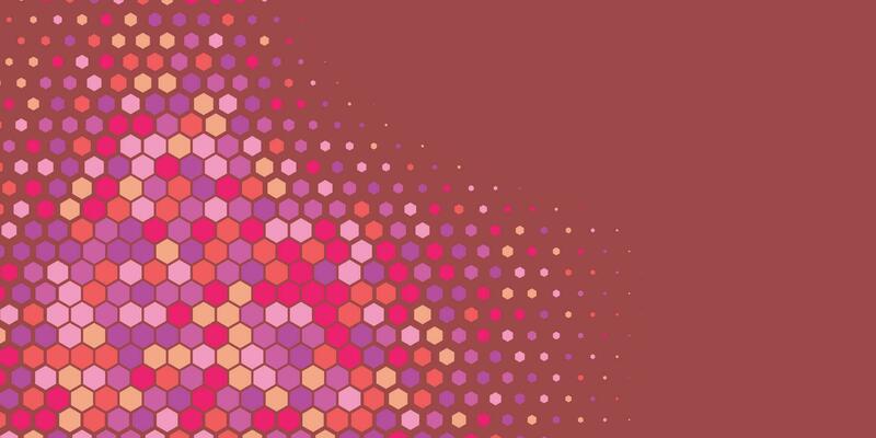 Geometric abstract Hexagon Two Color Background