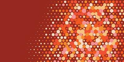 Geometric abstract Hexagon Two Color Background vector